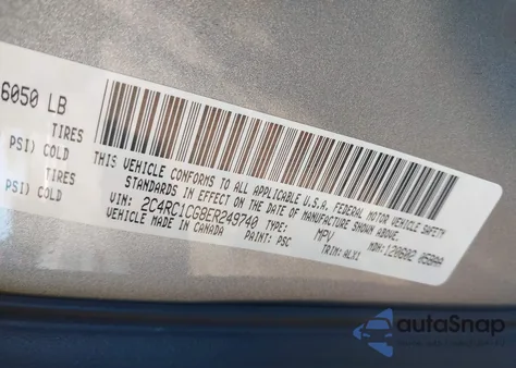 2014 Chrysler Town & Country Touring-L z USA, uszkodzony, nr VIN 2C4RC1CG8ER249740